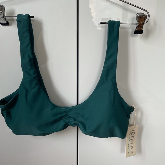 TORI PRAVER Bikini Top Sz L Color-Forest Size-Large NWT - Picture 4 of 12